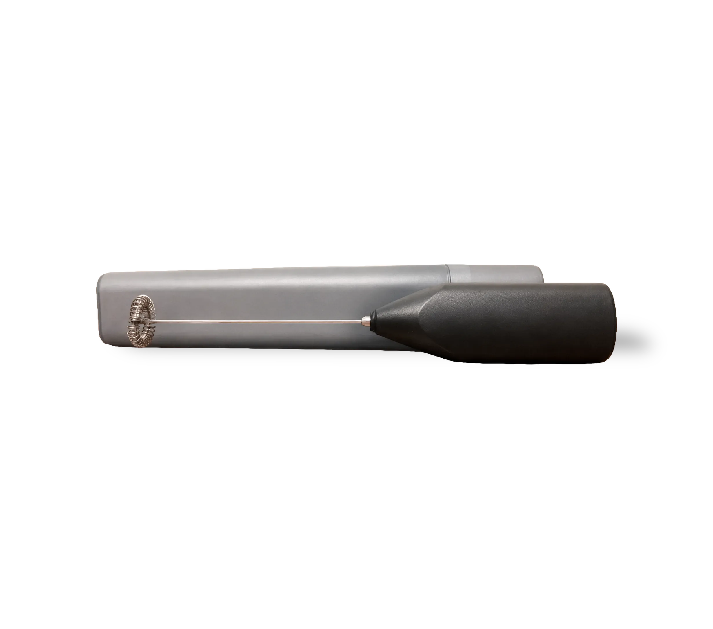 Catalog ProSuite background removed transparent cutout of a portable electric milk frother and case
